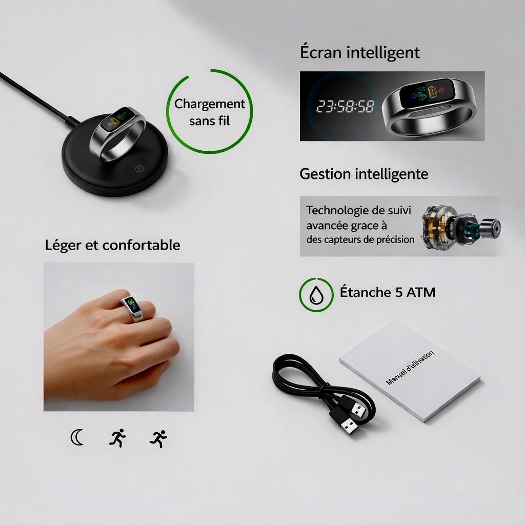 COLMI R12 – La bague intelligente qui suit votre santé au quotidien