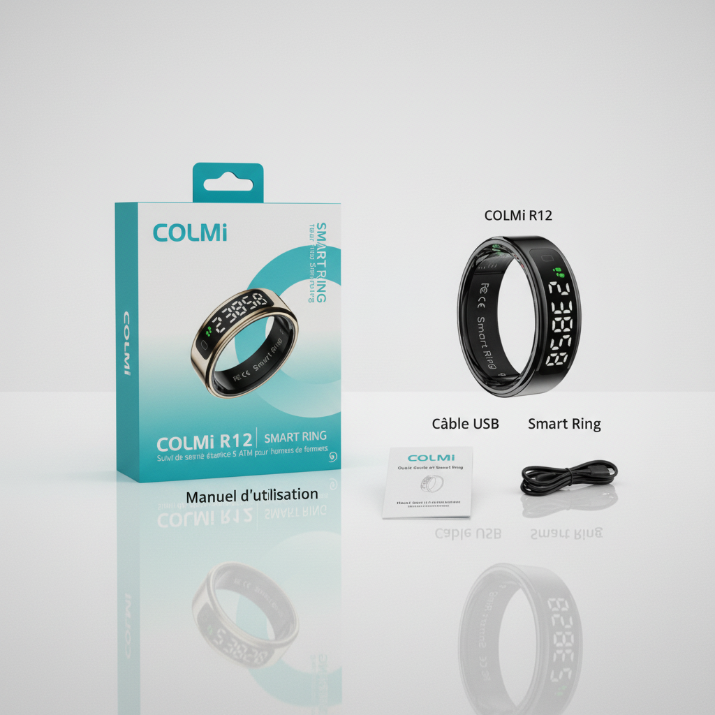 COLMI R12 – La bague intelligente qui suit votre santé au quotidien