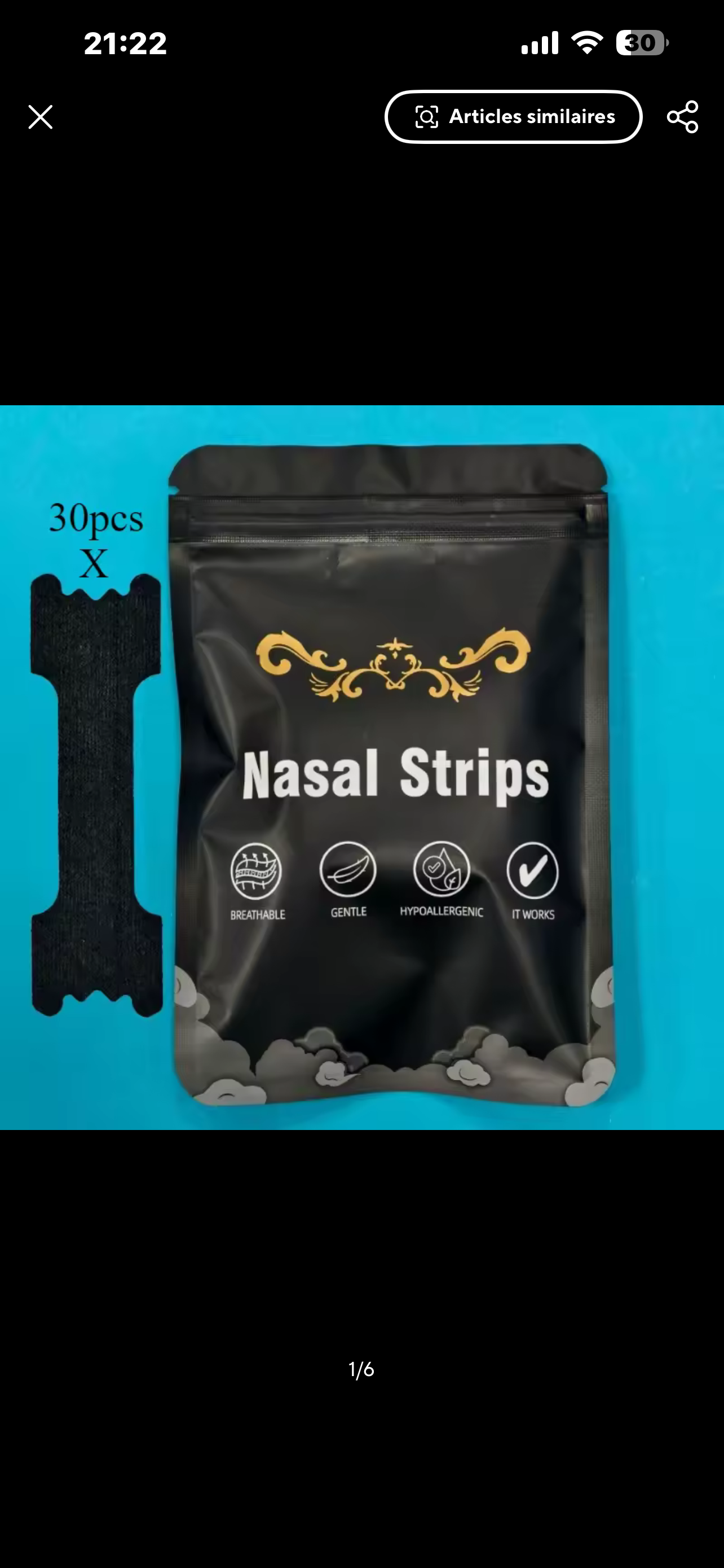 Patch Nasal Anti-Ronflement – Clip Nasal Confortable pour Dormir